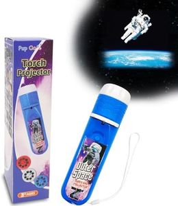 Pup Go Space Torch Projector, Outer Space Toys for Kids Age 3 4 5 6 7 8 9 10 Year Old Boys, Space Explorer Themed Gifts Ideas, Educational Toys Present for Children (3 Discs 24 Images)