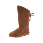 BEARPAW Women's Phylly Hickory Size 10 | Women's Boot Classic Suede | Women's Slip On Boot | Comfortable Winter Boot