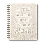 Compendium Spiral Notebook - There is a voice that doesn't use words. Listen. — A Designer Spiral Notebook with 192 Lined Pages, College Ruled, 7.5”W x 9.25”H