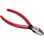 Klein Tools D202-6C Pliers, Diagonal Cutting Pliers with Tapered Nose, Short Jaws and Spring-Assist Action, 6-Inch