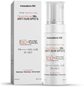 Mesoderm RX Pigment Restraint Anti Sun Spots Ultra High Protection Pigment Control-Protects Skin against Blue Light UVB, UVA, HEV, IR-Facial Sunblock, 50ml