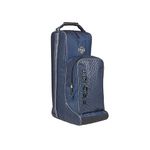 Lemieux Elite Pro Boot & Hat Bag - Strong Waterproof Outer - Padded Divider Between Boots - Comfort Grip Handle - Navy