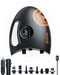 OutdoorMaster Shark 2S 88.8Wh Electric Paddle Board Pump, Rechargeable Battery for 6 SUPs Inflation & Deflation, 20PSI SUP Air Pump 12V/15.8V DC & Type-C Input, Auto-Off & 8 Nozzles for Inflatables