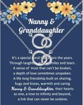 BNQL Nanny Gifts from Granddaughter Bracelet Nanny and Granddaughter Gifts from Nanny Bracelet Jewelry Gifts for Babysitter, Stainless Steel