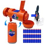 AGM MASTECH Transforming soda can toy gun - Shoots soft foam darts, comes with shooting targets, for boys and girls, suitable for indoor and outdoor play.