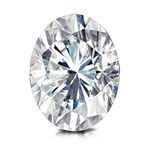 Moissanite Diamond Ice Crushed Cutting 2.50 Carat Oval Shape, D Color, VVS Clarity Certified Moissanite (7x9 MM)