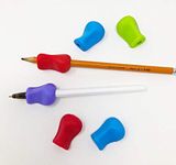 Sensory Direct Classic Writing Grips - Pack of 5, Left & Right Handed | Improve Handwriting, Pen Control & Pencil Grip | For Kids & Schools, Adults with Arthritis Or Stroke | Multicolour