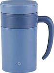 Zojirushi SE-KAE48AZ Stainless Tea Tumbler with Handle, 16-Ounce, Prussian Blue