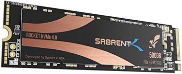 SABRENT 500GB Rocket NVMe PCIe 4.0 M.2 2280 Internal SSD Maximum Performance Solid State Drive (Latest version) (SB-ROCKET-NVMe4-500).