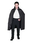 Rubies Costume Satin Cape 3/4 Length, Black, 45-Inch