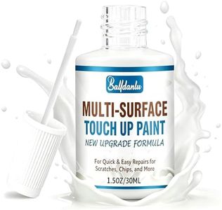 White Touch Up Paint, Furniture Cabinets Wall PaintPen, Multi-Surface Touch Up Pen, Quick-Dry White Porcelain Paint for Scratches and Spots on Dresser, Door, Floor, Appliance and Bathtub 1 Fl Oz