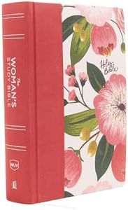 NKJV, The Woman's Study Bible, Cloth over Board, Pink Floral, Red Letter, Full-Color Edition: Receiving God's Truth for Balance, Hope, and Transformation