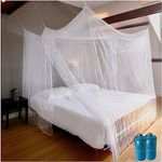 EVEN NATURALS Luxury for Bed Canopy, Large Tent, Double to Queen, Camping Screen House, 2pk…