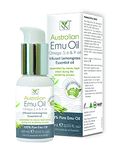 100% Pure Pharmaceutical Grade Emu Oil Infused with Lemongrass Essential Oil (60ml)