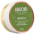 Absolei Arnica Ointment, Natural Ointment for Muscles, Bruising and Swelling, 40 ml