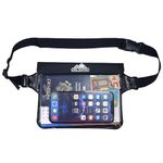 DRLOKPAK Floating Waterproof Waist bag Swimming Waterproof Bum Bag Surfing Waterproof Waist Pouches For Car Key Fob Kindle Phone Airpods Earbuds Money Wallet Credit Card Power Band Sun Cream