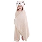 COOKY.D Baby Bath Towels with Hood Ultra Soft Large Animal Baby Blanket for Boy and Girls, Perfect, 120x70cm, 0-7 Years, Dog