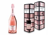 Canti - Prosecco D.O.C. Millesimato, Rose Sparkling Extra Dry 11%, Wine Gift Pack, Italian Glera and Pinot Noir Grape Varieties from Veneto, Fresh and Sweet Taste, 1x750 ml