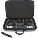 CASEMATIX Dj Controller Travel Case Compatible With Hercules Inpulse 500,Hard Shell Dj Mixer Carrying Case With Shoulder Strap & Impact-Absorbing Foam With Hercules Djcontrol Inpulse 500 (Black)