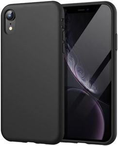 JETech Silicone Case for iPhone XR 6.1-Inch, Silky-Soft Touch Full-Body Protective Case, Shockproof Cover with Microfiber Lining (Black)