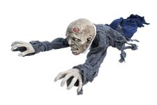 Haunted Hill Farm 55" Crawling Zombie Halloween Animatronic