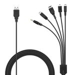 AXFEE 5 in 1 Charger Cable for Nintendo DS Lite, 1.2M Charging Cable for Nintendo DS Lite/NDS, Nintendo New 3DS XL/3DS XL/New 2DS XL/2DS/Dsi XL, PSP 1000/2000/3000, GBA SP(Gameboy Advance SP), Wii U