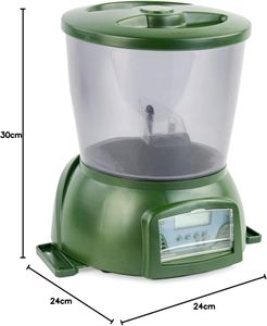 Pisces Automatic Pond Fish Feeder for Koi and Goldfish – Outdoor Timer