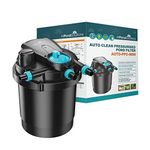 allpondsolutions Pressurised Koi Fish Pond Filter with UV Steriliser – All in one UV Pond Filter System - Easy to Clean & Maintain - for Outdoor Ponds Up to 5000 litres - AUTO-PFC-5000