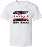 Vodtyicts mens cm of Punk Best in The World Wrestling T-Shirt, White, Small