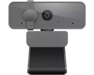 Lenovo NET_BO Essential FHD Webcam Grey, 1080p, Stereo Microphone, USB Camera for Live Streaming and Video Calling, Privacy Cover, Plug and Play, Desktop or Laptop, Windows, Mac, Grey