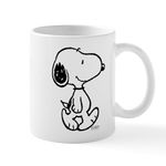 CafePress Peanuts Snoopy Mugs 11 oz (325 ml) Ceramic Coffee Mug