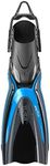 TUSA SF-0104 Hyflex Switch Scuba Diving Fins, Medium, Fishtail Blue