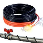 HEATIT JHSF1-CT Self Regulating Pre-Assembled Pipe Heating Cable 100-feet 120V Roof Deicing and Pipe Freeze Protection