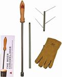 Casual Panache 1571F Campfire Beer Caramelizer Poking Tool (W/Extra Rod, Glove & Roaster) Novelty Beer Accessories for Camping & Home Brewing - Perfect Beer Gifts for Men, Women, Boyfriends, Holidays