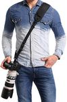 waka Camera Shoulder Strap, Anti-slip Over Shoulder Camera Sling Strap Quick Release with Safety Tether, Comfortable Camera Neck Strap for DSLR Camera (Canon Nikon Sony Olympus Pentax, Etc.)