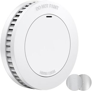 XINDUM Detector de Humo CE Tested con 10 años de batería/garantía, Detector de Incendios sin Falsas alarmas, Certificado DIN EN 14604, Blanco, 1 Pieza