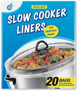 20 Counts Slow Cooker Liners and Cooking Bags, Extra Large Size Fits 6-10QT Pot, 14"x 22", BPA Free, Suitable for Oval & Round Pot -1 Pack