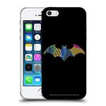 Head Case Designs Officially Licensed Justice League DC Comics Batman Dark Electric Pop Icons Soft Gel Case Compatible With Apple iPhone 5 / iPhone 5s / iPhone SE 2016