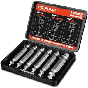 Mr.wintek Lot de 6 extracteurs de vis endommagées, #0 à #4, embouts de perceuse à gauche et extracteurs de cannelure en spirale pour boulons cassés, rayés, rouillés en métal, bois, automobile, cadeaux