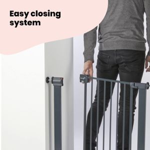 Safety 1st Metal Baby Gate – Black Child Safety Barrier