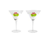 BigMouth Inc. Olive Martini Set – Set of 2 – Each Glass Holds 8 oz, First Glass Reads “Olive You”, Second Glass Reads “Olive Me Too” - Makes a Great Gift, Made of Glass, Clear, BMCG-0005