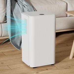 Ansobea Deshumidificador 16 l/día, modo de sueño, deshumidificador eléctrico con temporizador de 24 H, función de descongelación, deshumidificador contra la humedad, deshumidificador para sótanos,