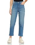 Amazon Brand - Symbol Women's MOM Fit Jeans (SYM-AW22WJNS-902_Mid Blue