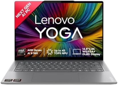 Lenovo Yoga AMD Pro 7 Ryzen AI 9 365 (32GB RAM/1TB SSD/Copilot+PC/14.5"(36.8cm)/2.8K WQXGA+OLED/120Hz/Windows11/Office Home 2024/Grey/1.54Kg), 83HN0027IN AI Laptop