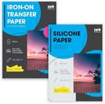 PPD Inkjet Iron-On Bundle of T Shirt Transfer Paper 11x17" Light x 50 Sheets + Dark x 50 Sheets