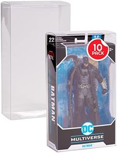 EVORETRO Action figure display case protector for McFarlane DC Multiverse 7" Figures, Warhammer 40k figures, Thick 0.40mm Acid-free PET, Ultra-Clear, Archive-grade, Will last for years to come, 10pack