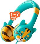 Kidrox Toddler Headphones for Kids Ages 1-7 | Safe, Fun, and Comfortable Wired Headphones for Travel, School, and Play | 85dB Volume Limited | Infant & Baby Headphones for Plane Travel & More