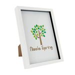 Nicola Spring 3D Shadow Box Photo Frame - 8 x 12 (20 x 30cm) - Pack of 1 - White 3D Photo Frame 3D Box A4 Picture Frame Box Portrait Display Case for Crafts, Keepsakes, Wedding, Graduation