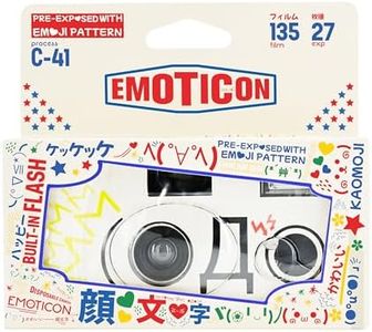 Retocolor Emoticon 400 35mm Disposable Film Camera 27EXP, ISO400, Color Negative Film, Focus Free, Easy to Use, Built in Flash, Single Use (Film and Battery Included)