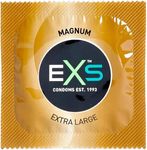 EXS | Magnum Condoms | Natural Latex & Silicone Lubricated | Large Size | Vegan | 100 Pack